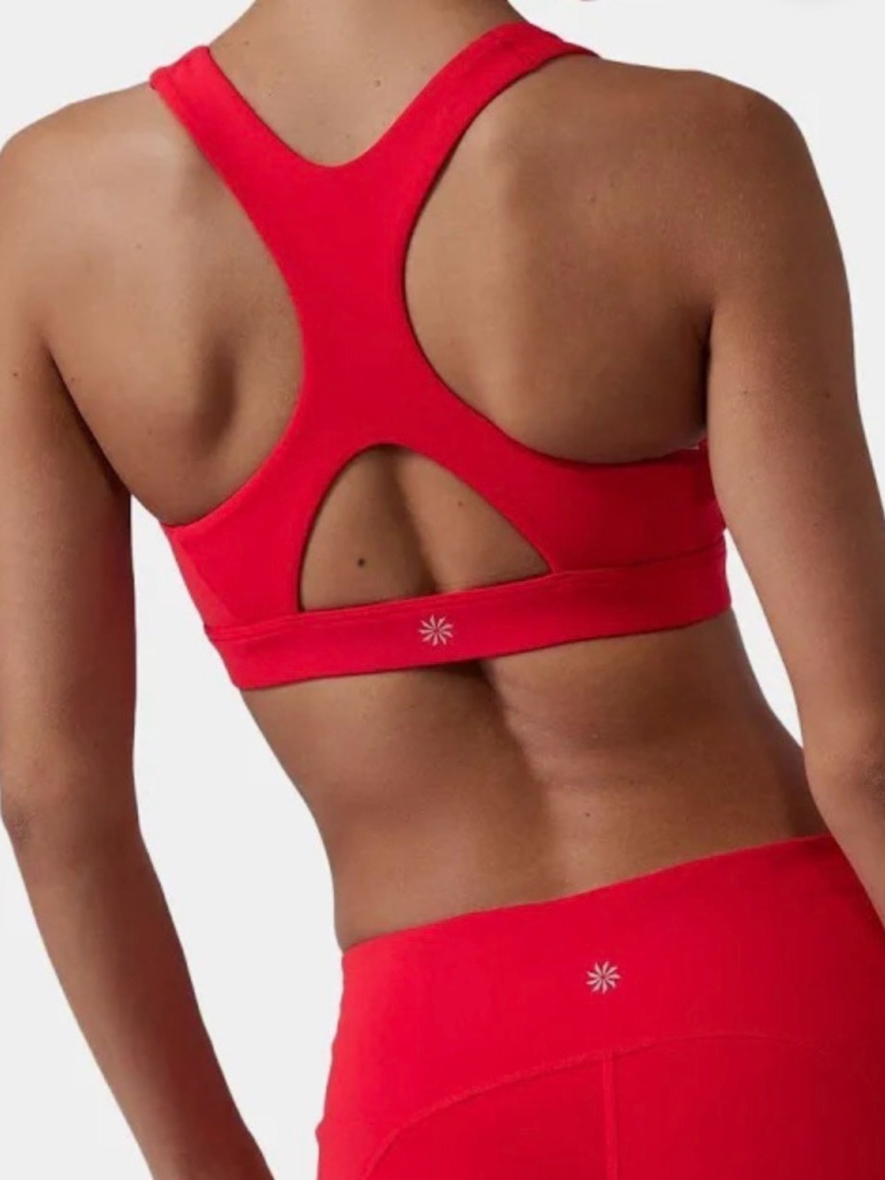 Athleta Ultimate Bra Red Racerback Sports Bra-Women's Activewear, workout, chic